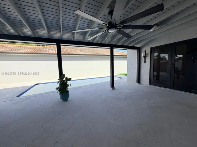 a view of an empty room