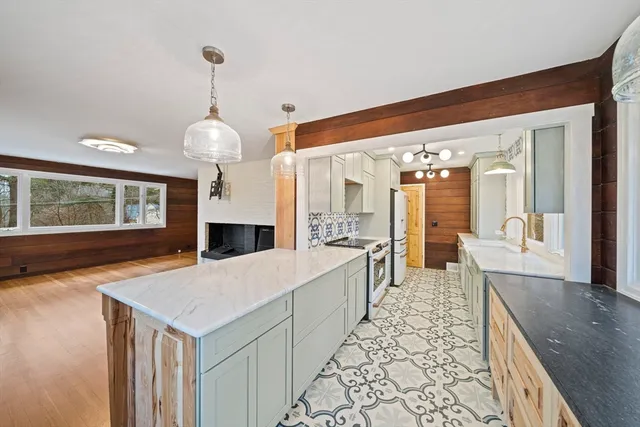 a very nice looking room with a large window