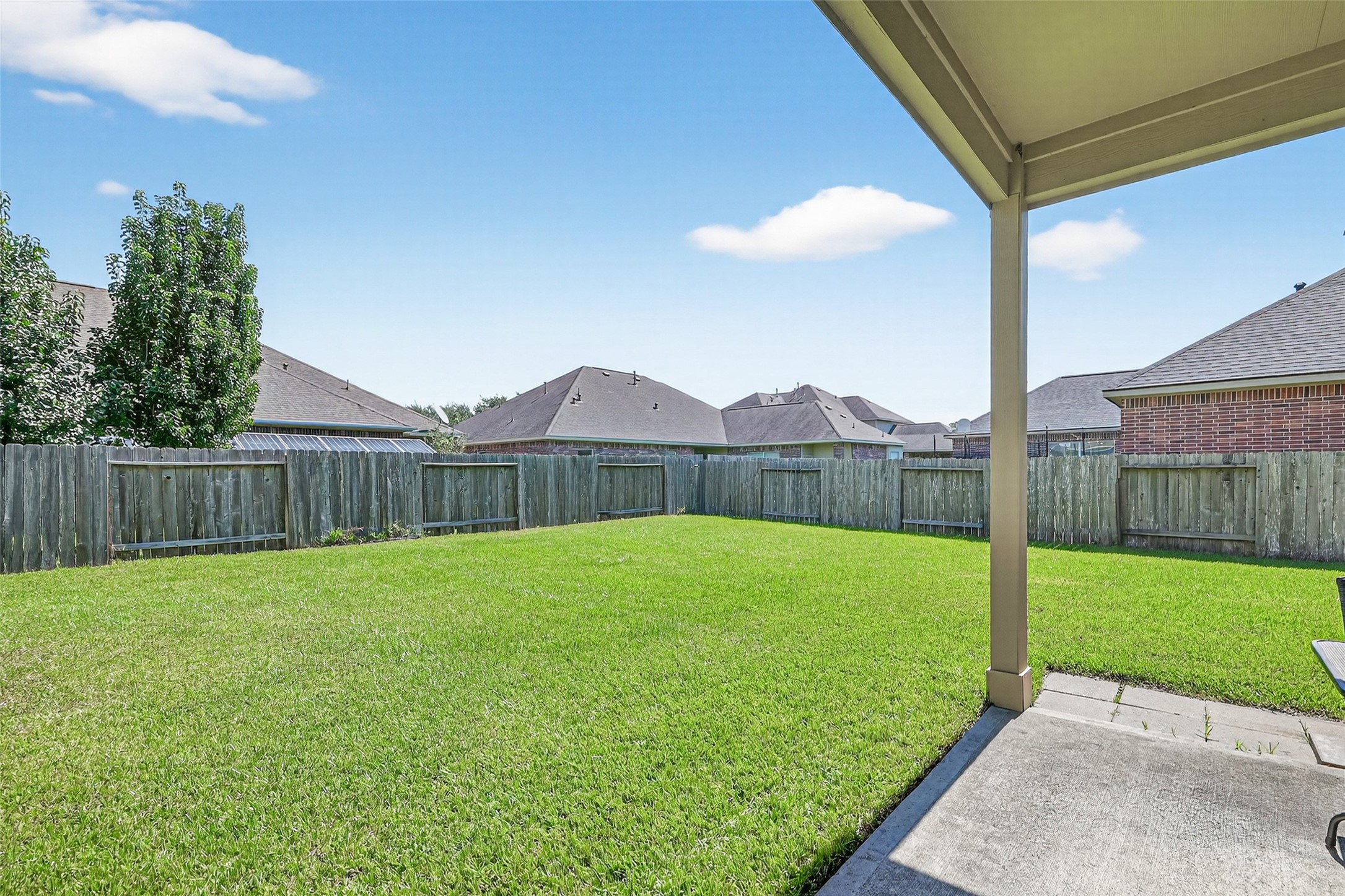 24914 Hazel Ranch Drive Katy, TX 77494 - Photo 45 of 45 a view of a backyard with a garden