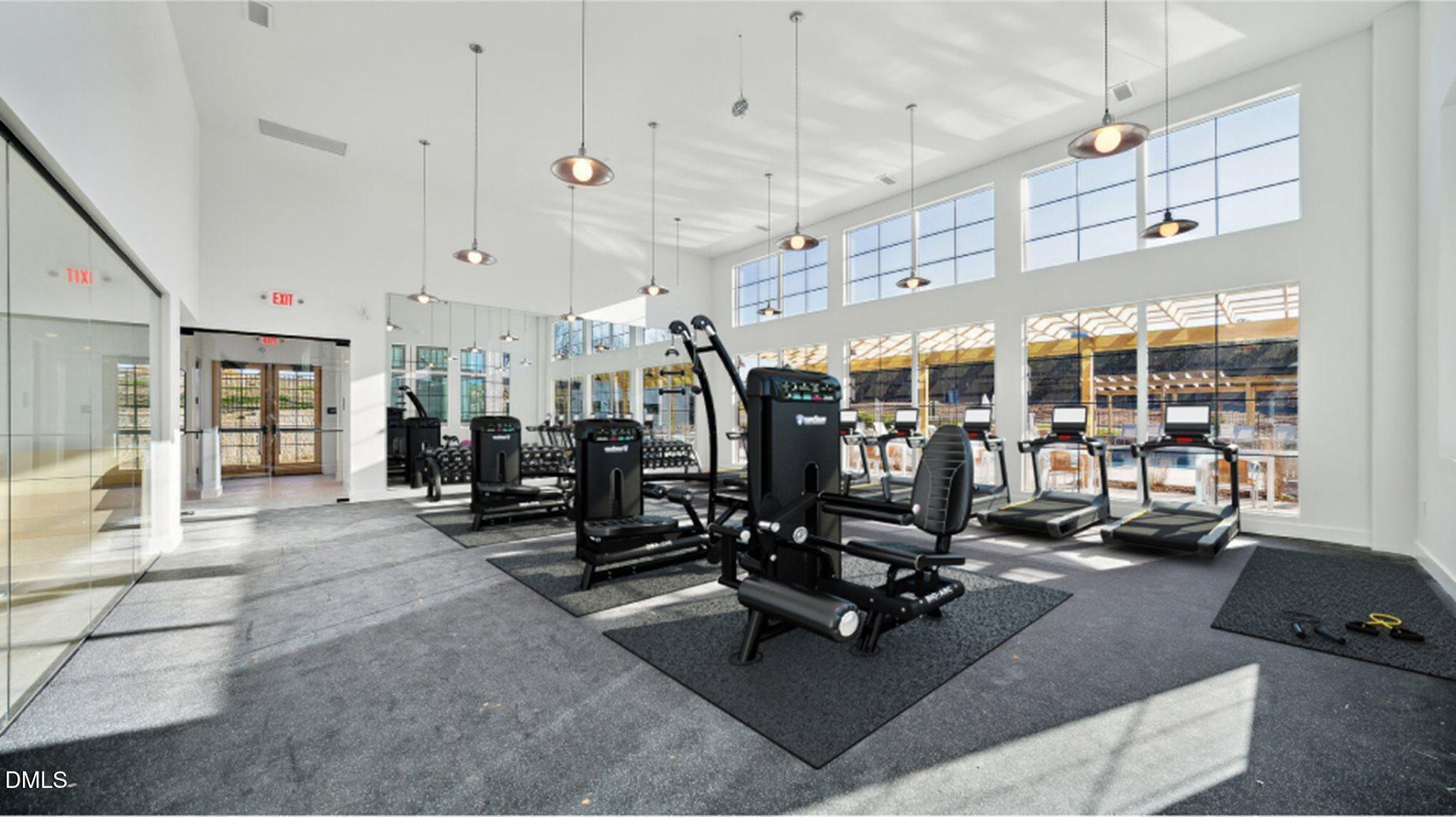 1443 Jay Road Knightdale, NC 27545 - Photo 45 of 46 a view of a room with gym equipment