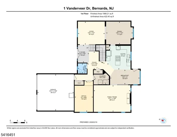 $1,399,000 | 1 Vanderveer Drive, Bernards, NJ 07920