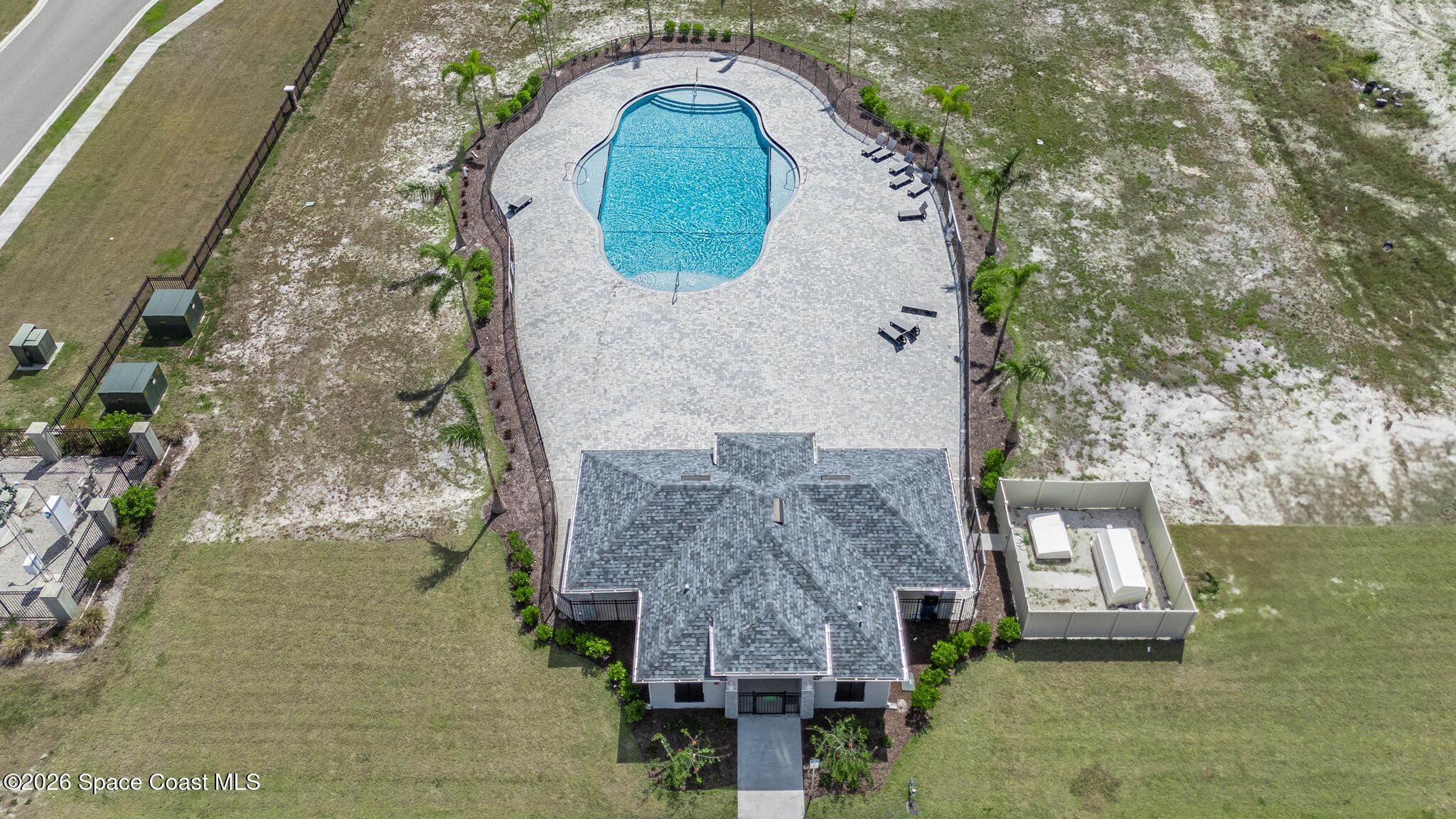 2792 Pinwherry Street Palm Bay, FL 32907 - Photo 17 of 19 an aerial view of a house with a yard