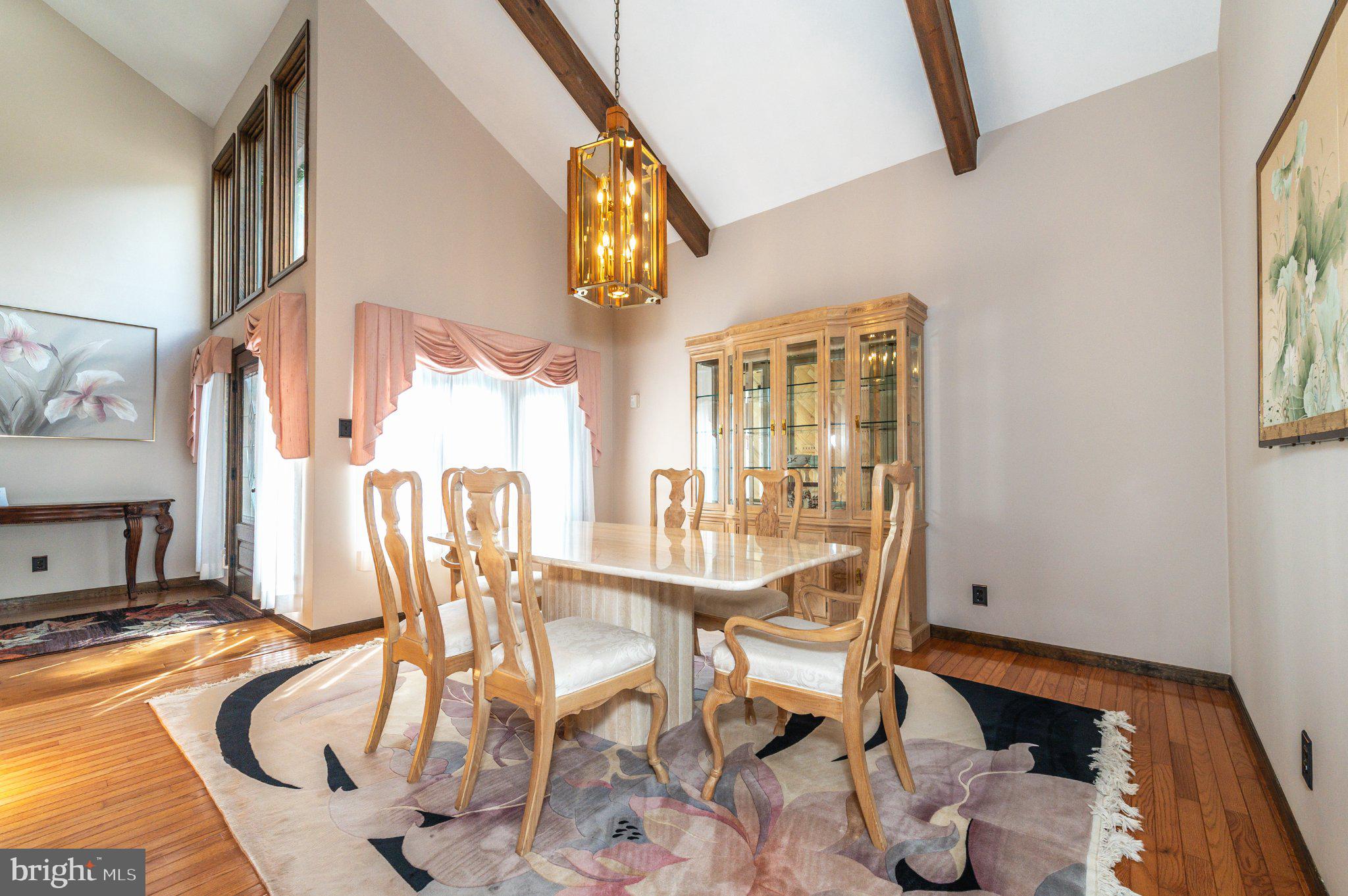 434 4th Street Atco, NJ 08004 - Photo 21 of 69 a view of a dining room with furniture a chandelier and wooden floor