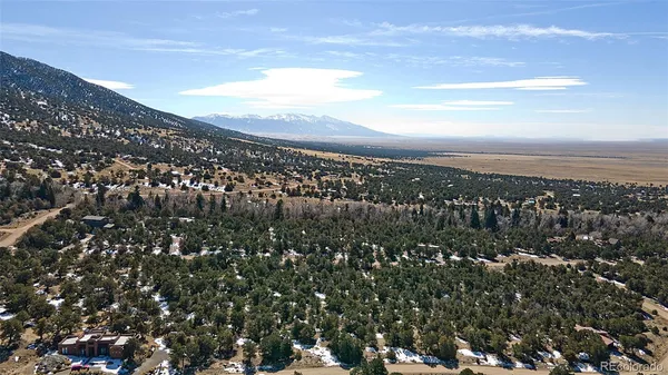 a view of city and mountain