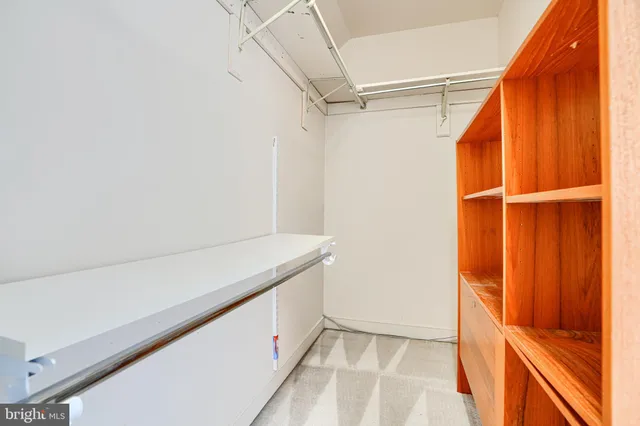a view of walk in closet