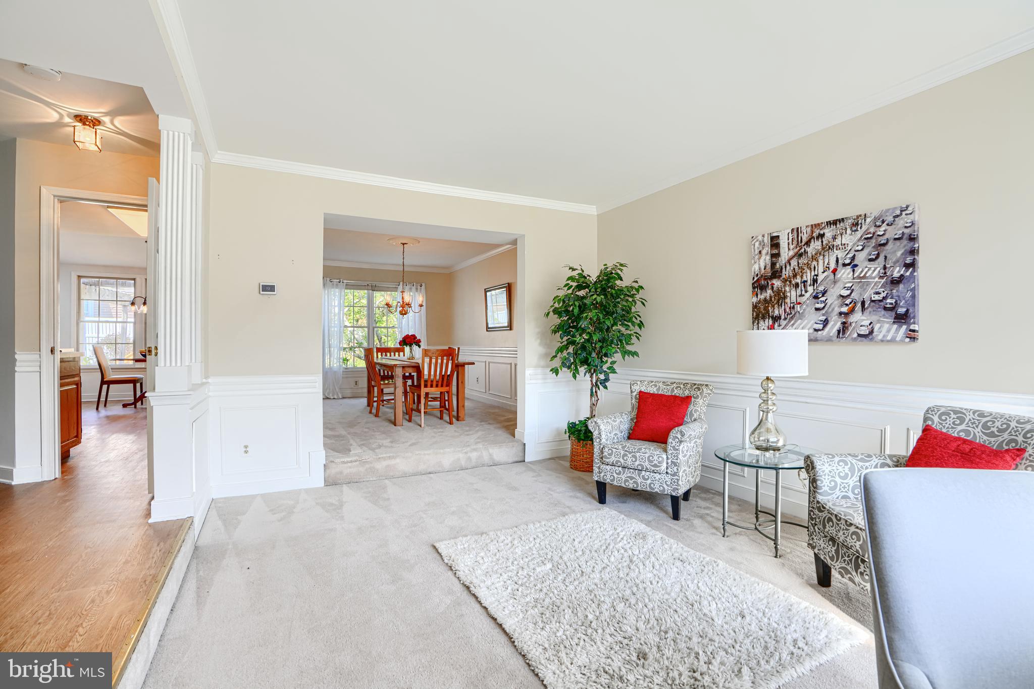 9018 Gardenia Road Baltimore, MD 21236 - Photo 5 of 47 a living room with furniture and a wooden floor