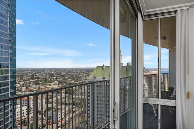 a view of balcony with outdoor seating