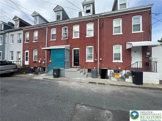 a front view of a building