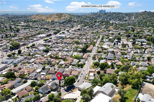 an aerial view of a city