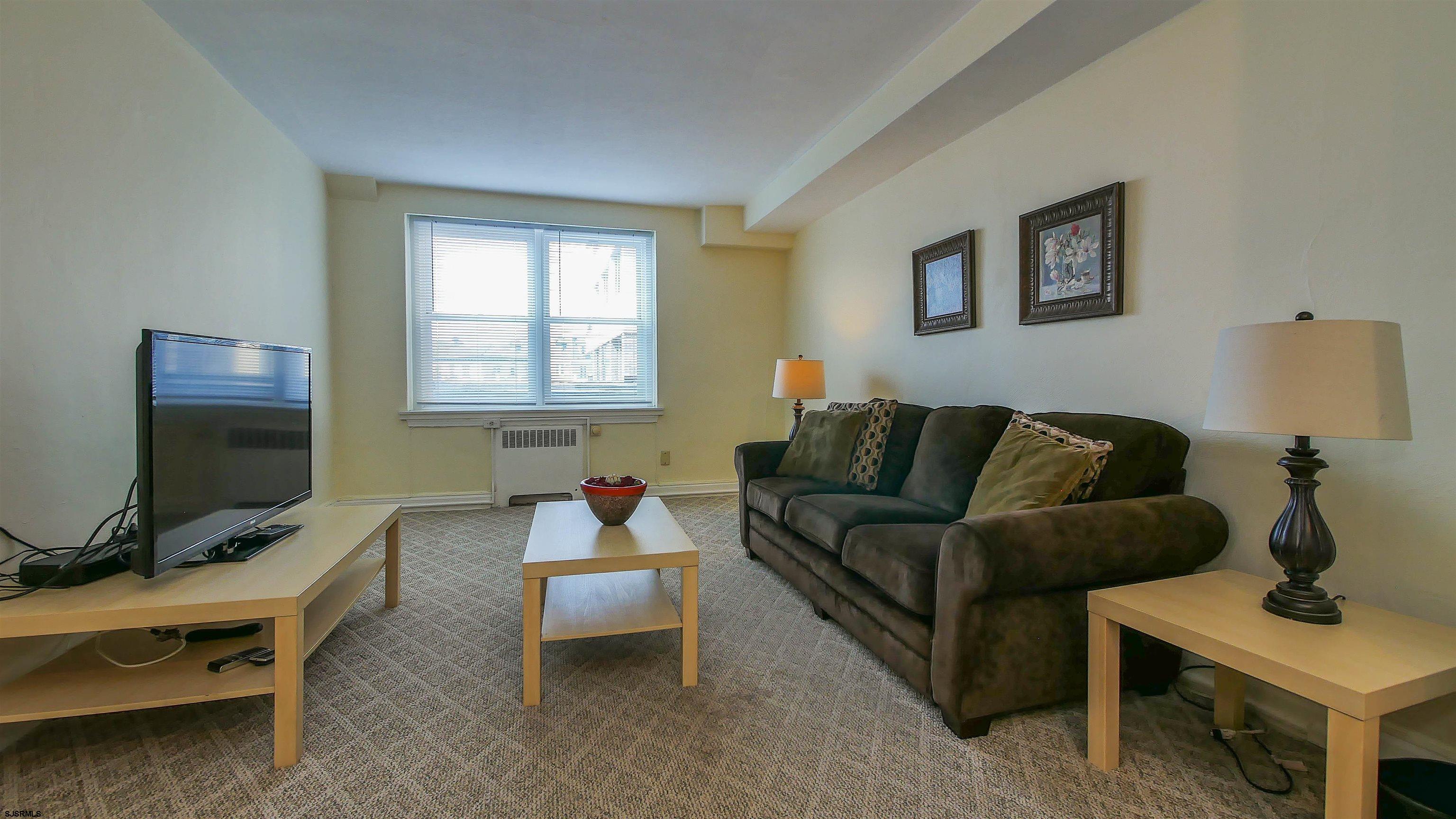 101 South Raleigh Avenue, Unit 207 Atlantic City, NJ 08401 - Photo 13 of 30 a living room with furniture and a flat screen tv