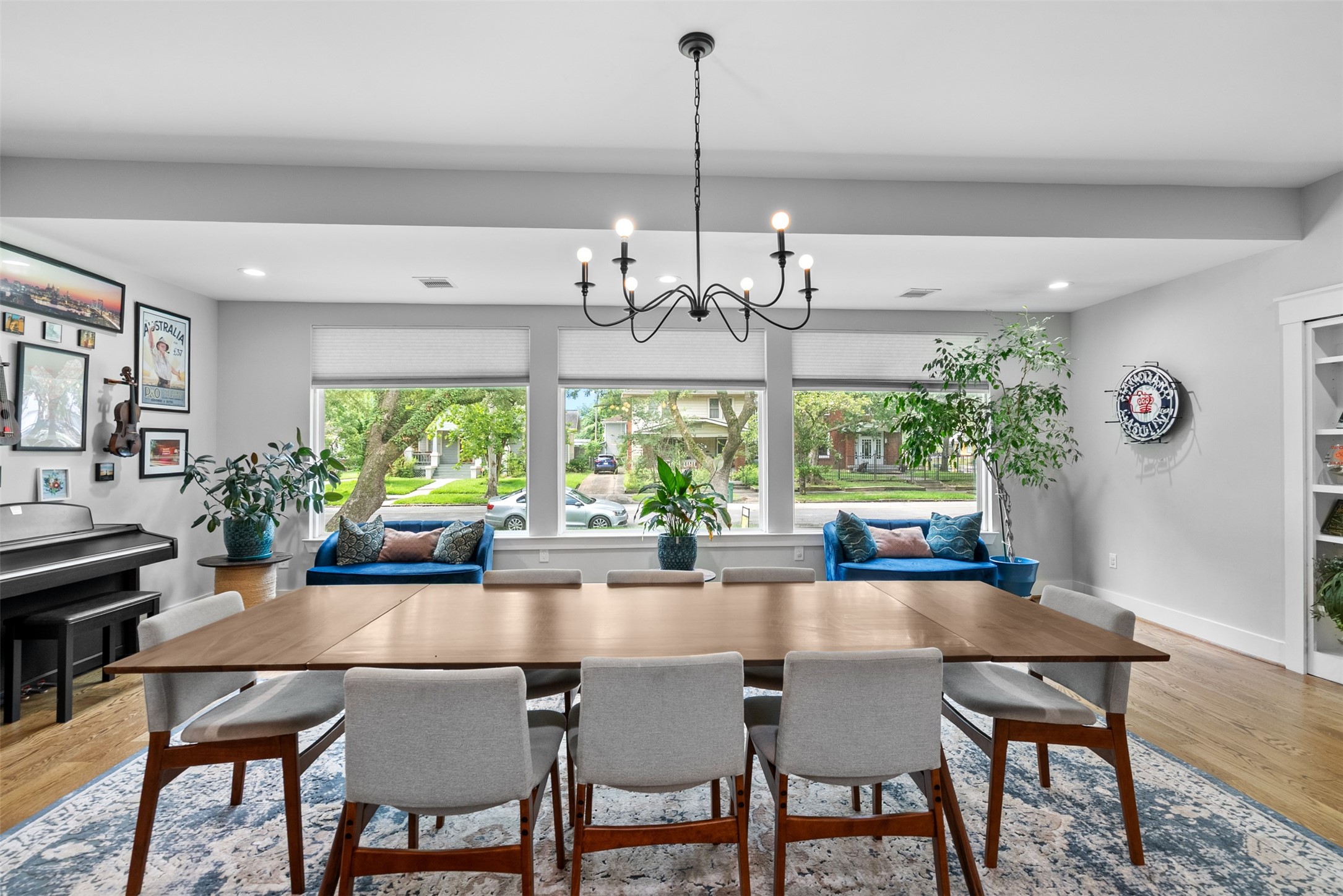 4503 McKinney Street Houston, TX 77023 - Photo 11 of 37 a view of a dining room with furniture window and outside view
