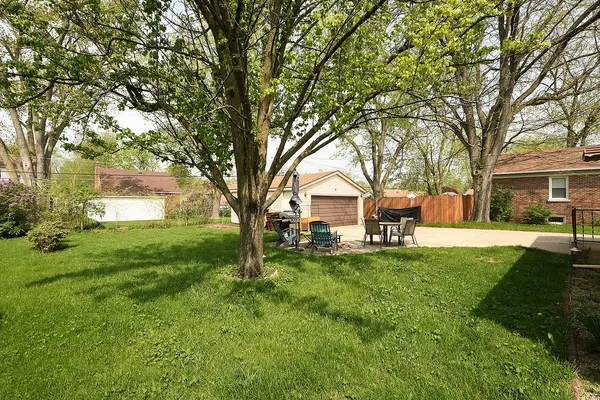 a view of a house with a back yard