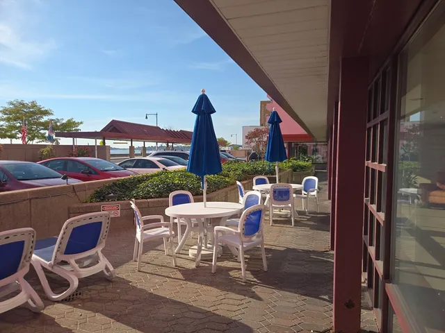 a view of outdoor space and ocean view