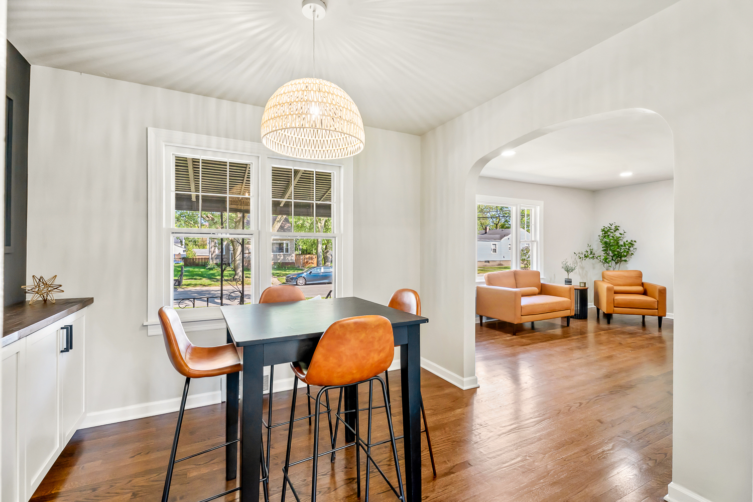 18540 Miller Drive Lansing, IL 60438 - Photo 12 of 57 a view of a dining room with furniture window and wooden floor
