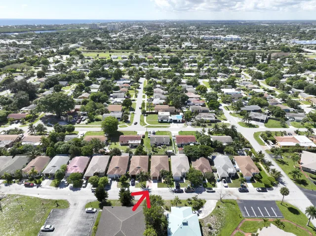 an aerial view of a city