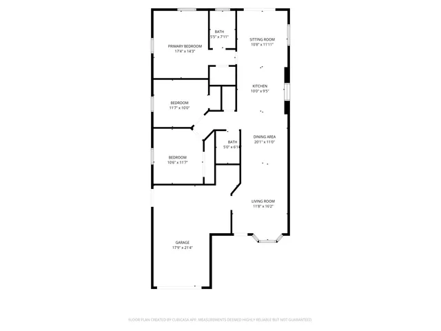 a picture of a bench in front of a building