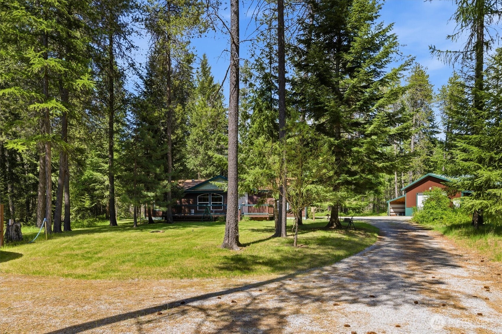 1142 Driskill Road Newport, WA 99156 - Photo 1 of 40 a view of a yard with plants and trees