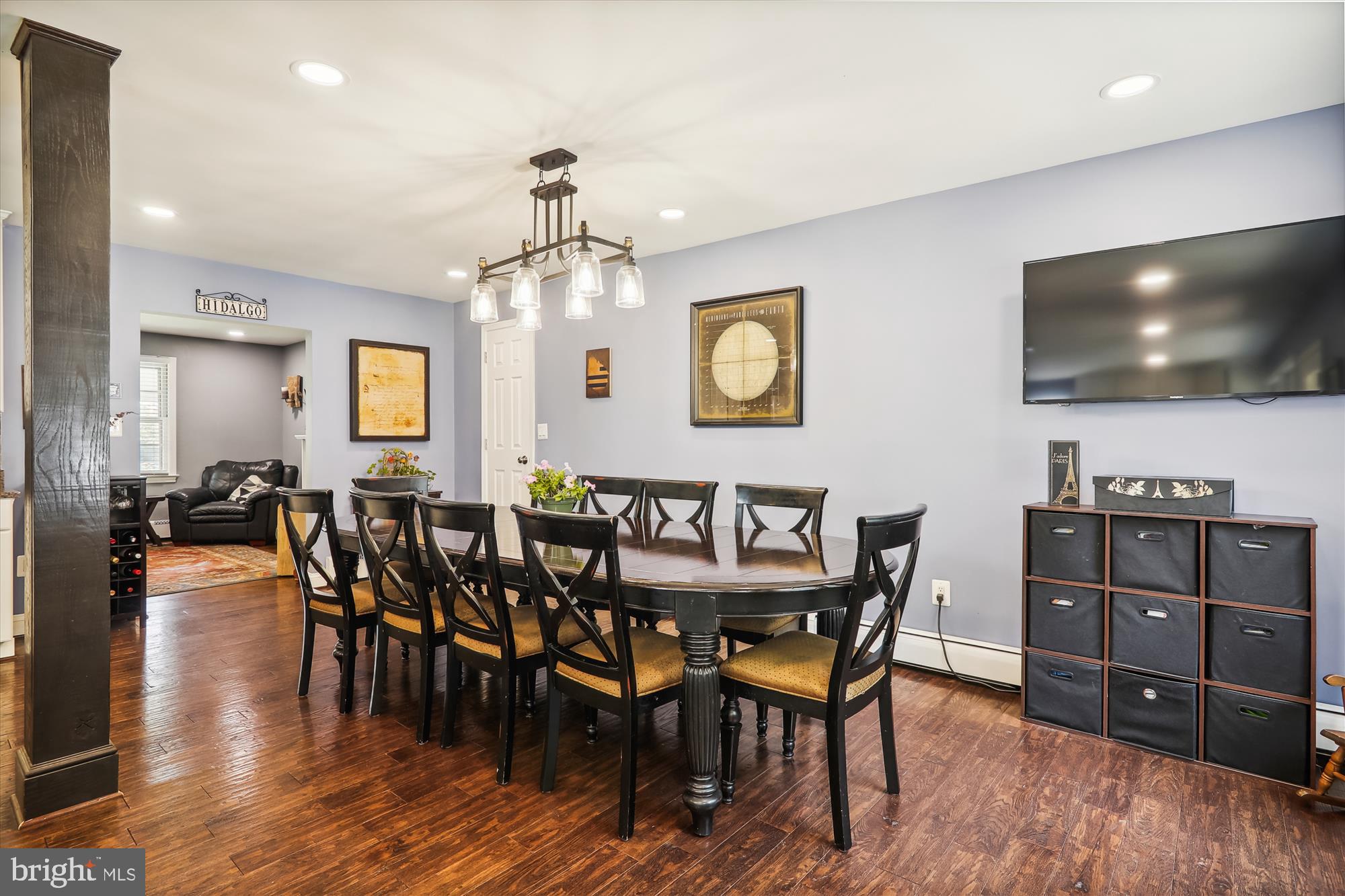 9805 Five Oaks Road Fairfax, VA 22031 - Photo 15 of 70 a view of a dining room with furniture and wooden floor