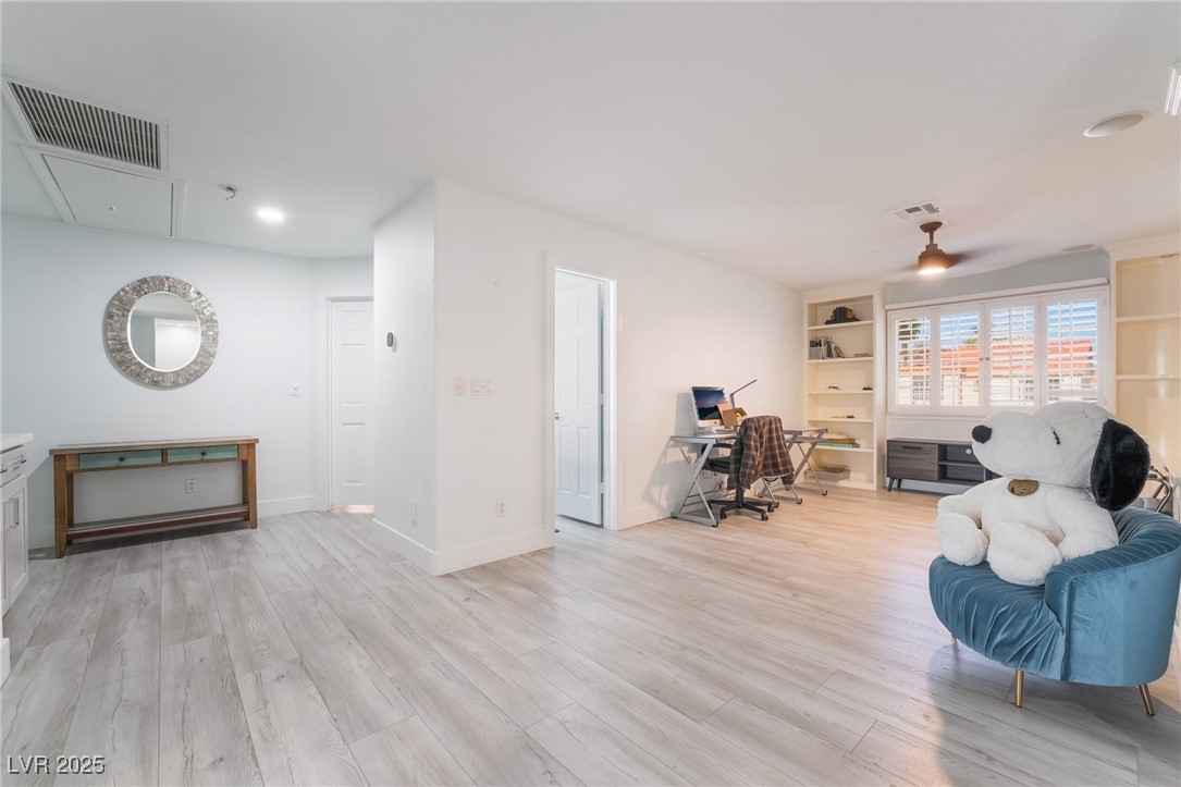 188 Carthage Street Henderson, NV 89074 - Photo 22 of 56 Living area with a desk, attic access, a ceiling f