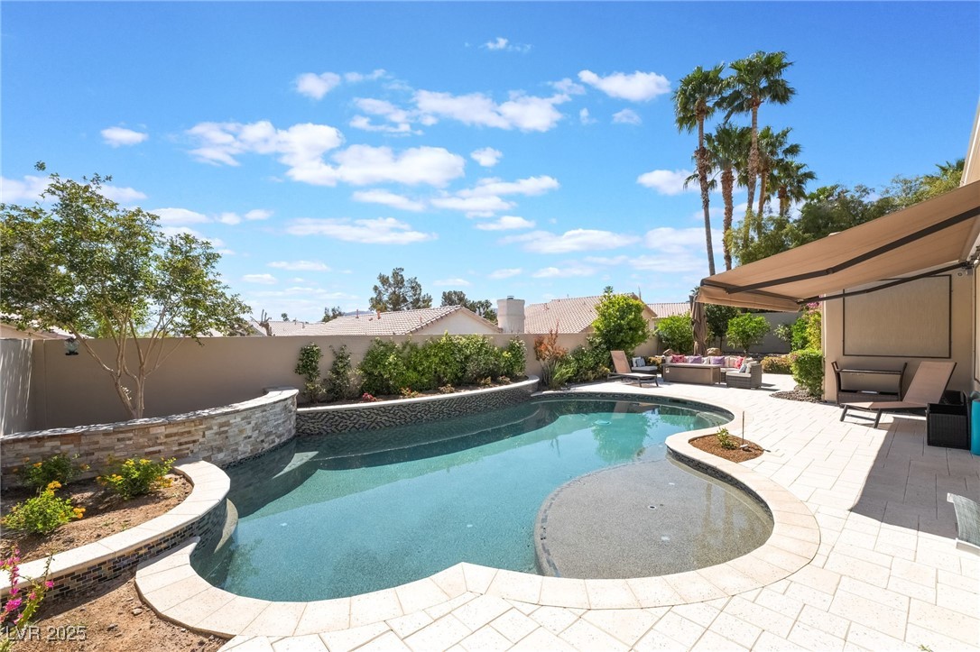 188 Carthage Street Henderson, NV 89074 - Photo 55 of 56 View of swimming pool with a patio area, a fenced