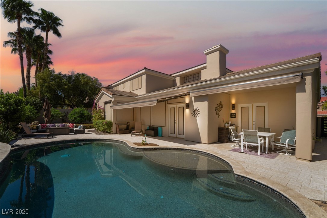 188 Carthage Street Henderson, NV 89074 - Photo 56 of 56 Rear view of house featuring an outdoor living spa