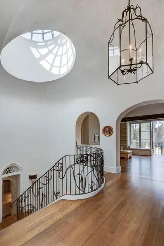 a view of entryway with a dining room