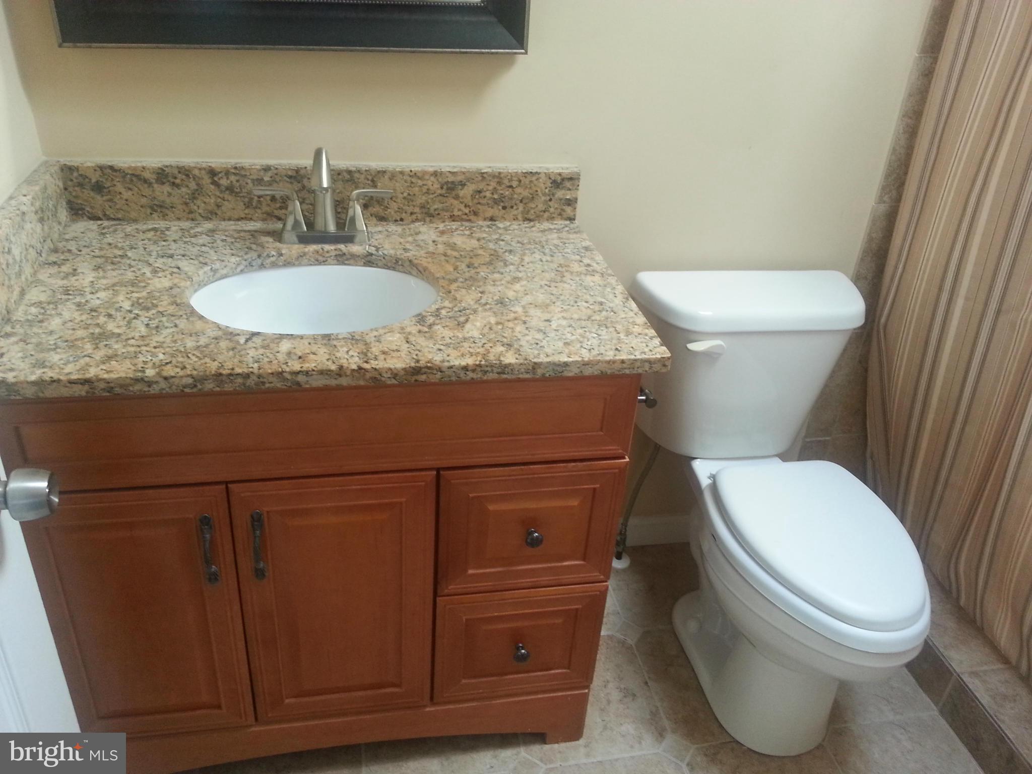 16313 Manning Road West Accokeek, MD 20607 - Photo 6 of 8 a bathroom with a granite countertop toilet and a sink