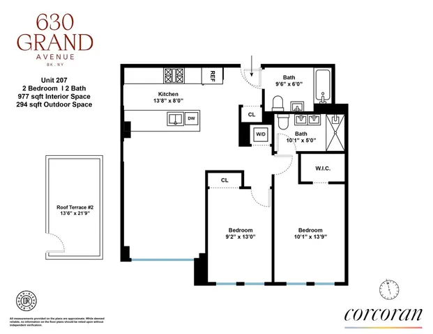 $1,450,000 | 630 Grand Avenue, Unit 207 | Crown Heights