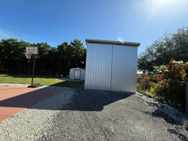 a backyard of a house