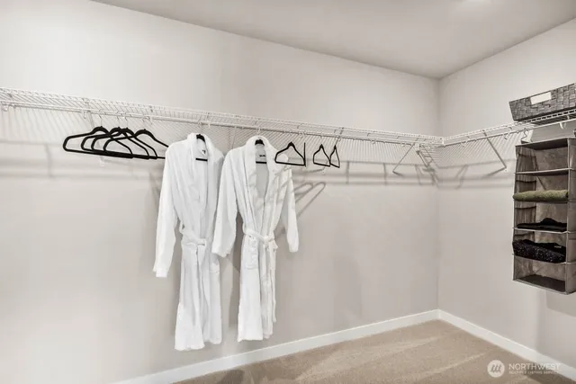 a view of a walk in closet