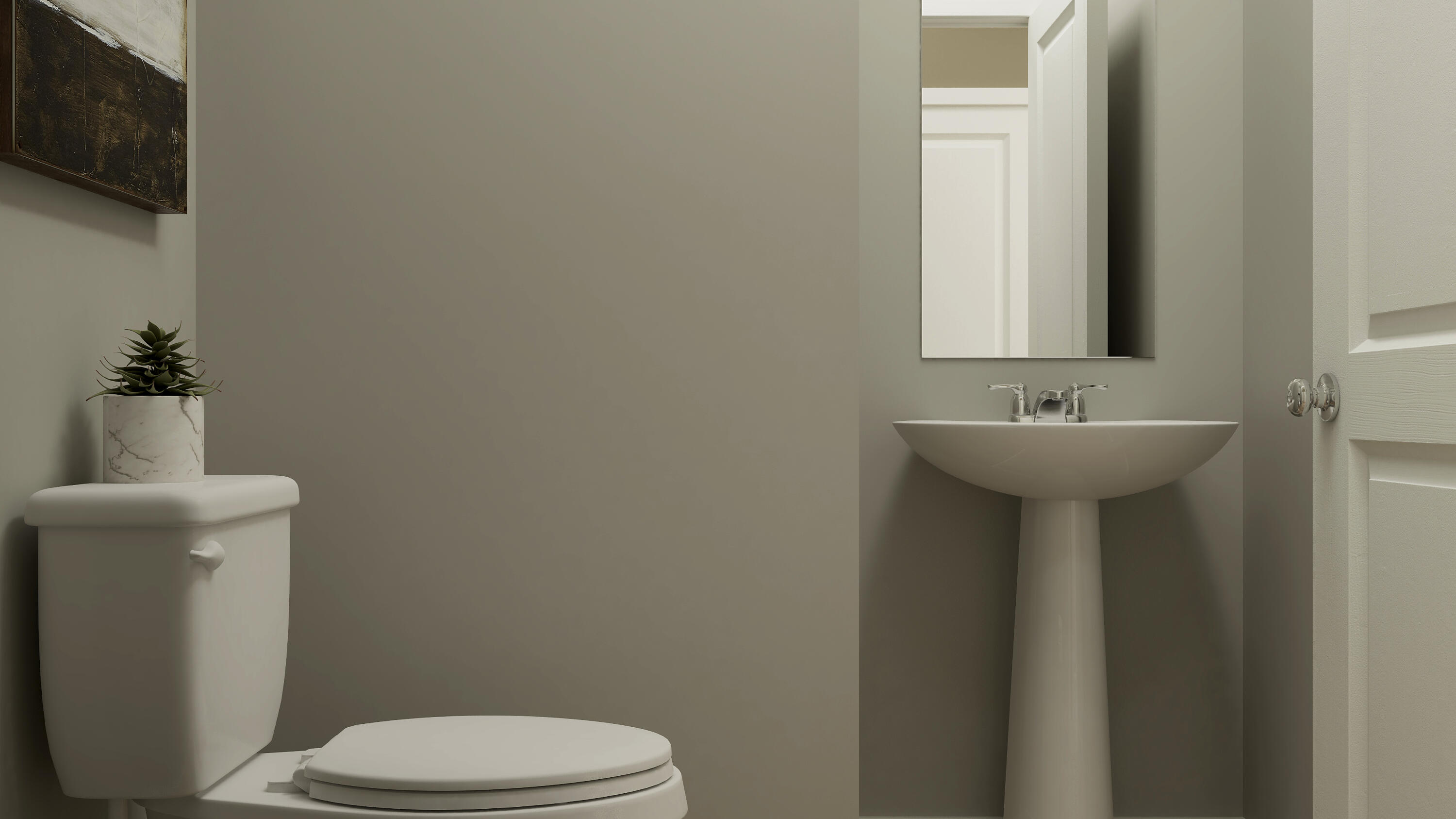 3792 Maple Street Portage, IN 46368 - Photo 5 of 21 a bathroom with a sink toilet and a mirror