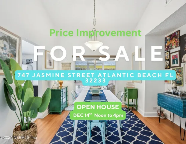 $475,000 | 747 Jasmine Street, Atlantic Beach, FL 32233