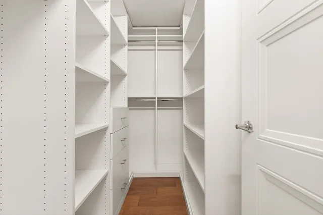 a view of walk in closet