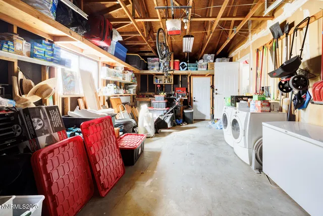 a view of a storage room with a lot of stuff