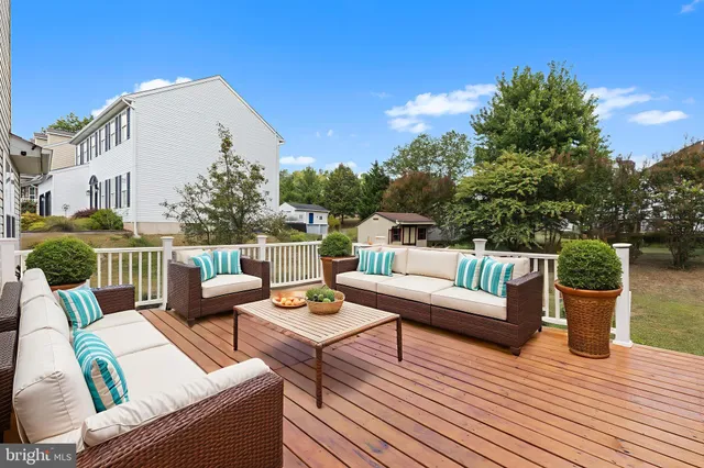 a outdoor living room with furniture