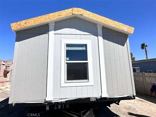 a front view of a house with a window