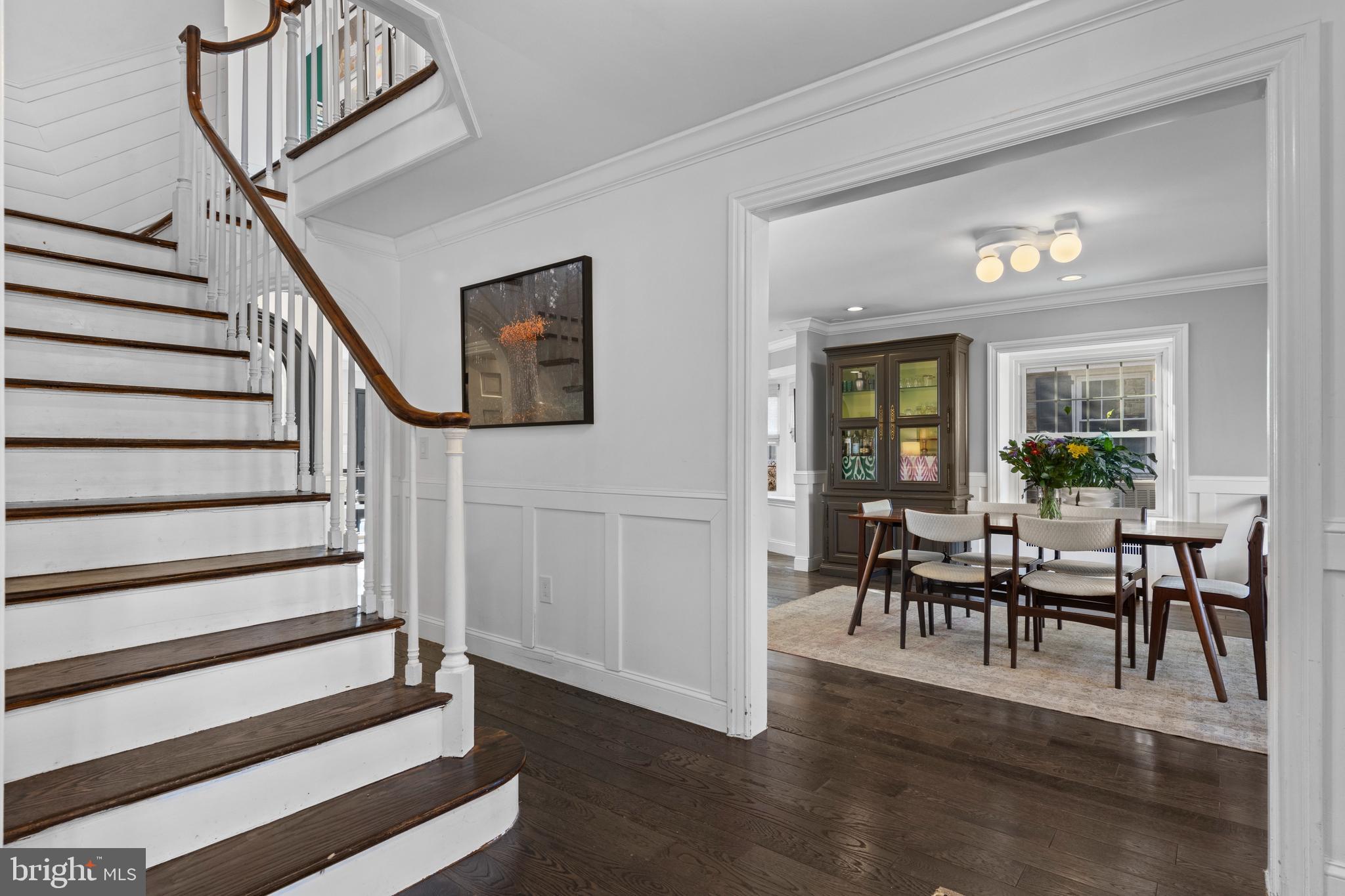 1354 Arbordale Road Wynnewood, PA 19096 - Photo 11 of 56 a view of entryway and hall with wooden floor