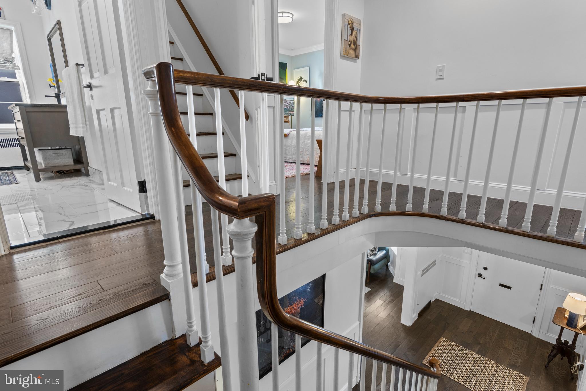 1354 Arbordale Road Wynnewood, PA 19096 - Photo 23 of 56 a view of staircase with railing and white walls