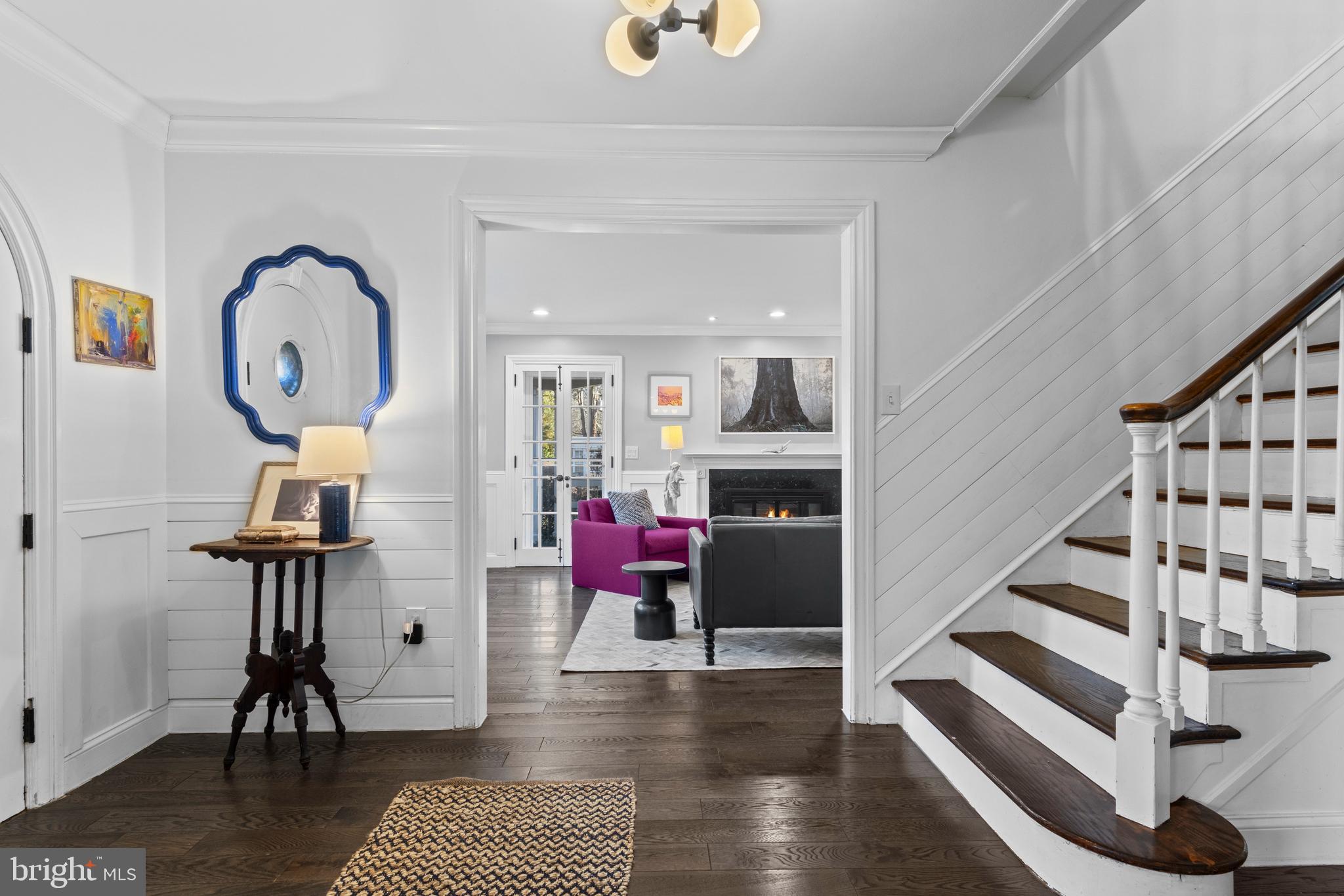 1354 Arbordale Road Wynnewood, PA 19096 - Photo 5 of 56 a view of entryway with wooden floor and a rug