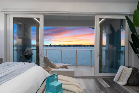 a view of a lake and outdoor space