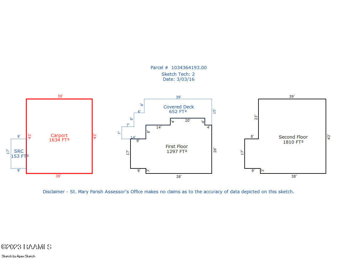 178 Sunset Boulevard Franklin, LA 70538 - Photo 30 of 31 sketch