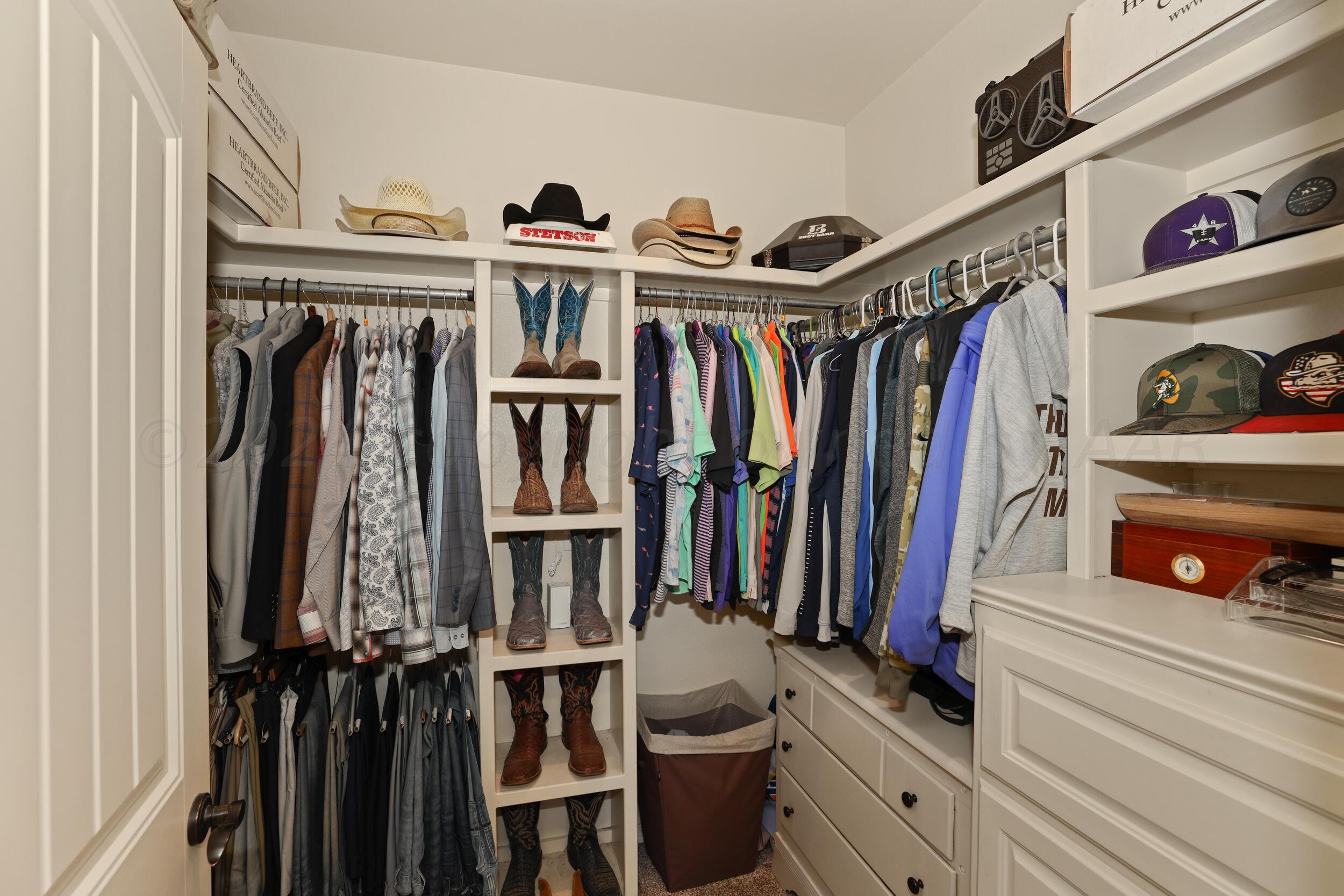 25301 Autumn Ridge Drive Canyon, TX 79015 - Photo 17 of 56 Master Closet His