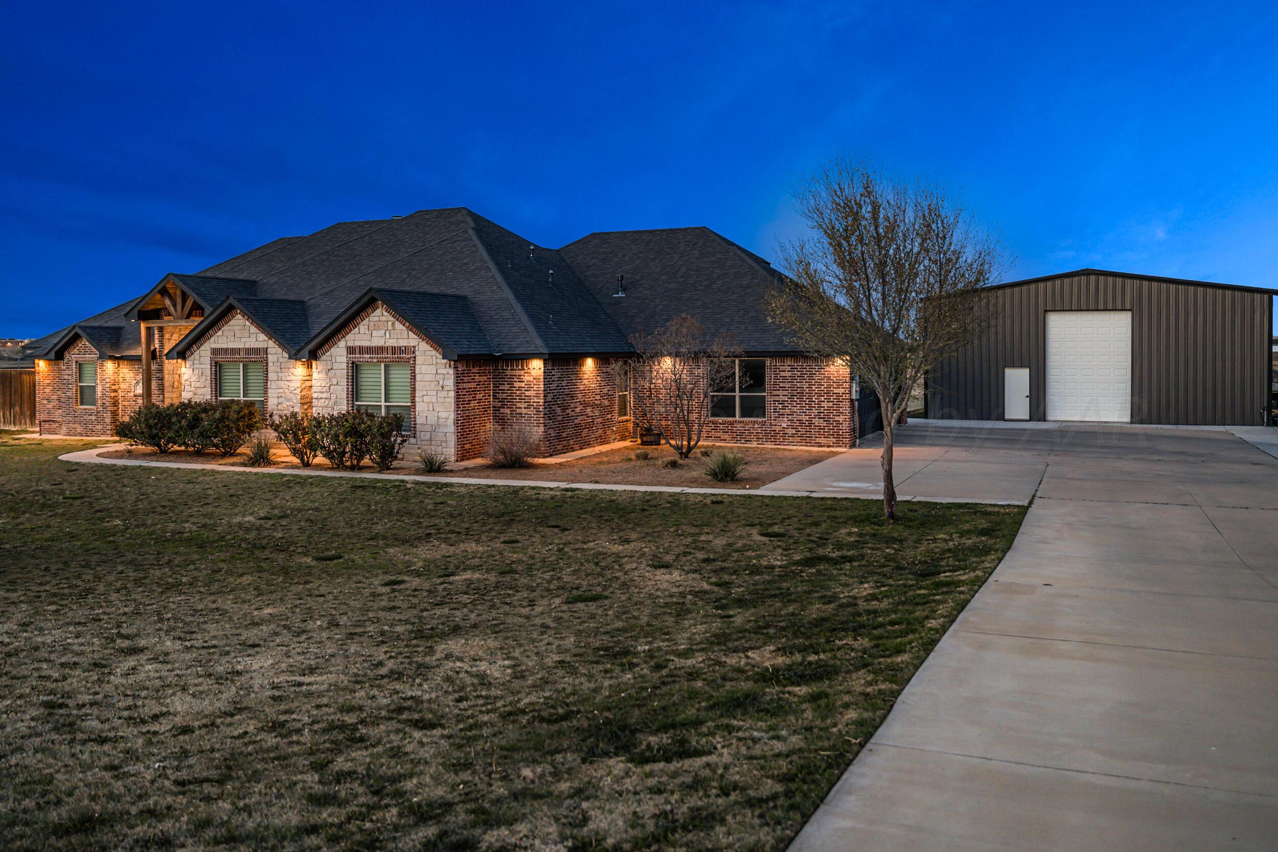 25301 Autumn Ridge Drive Canyon, TX 79015 - Photo 48 of 56 Front at Night