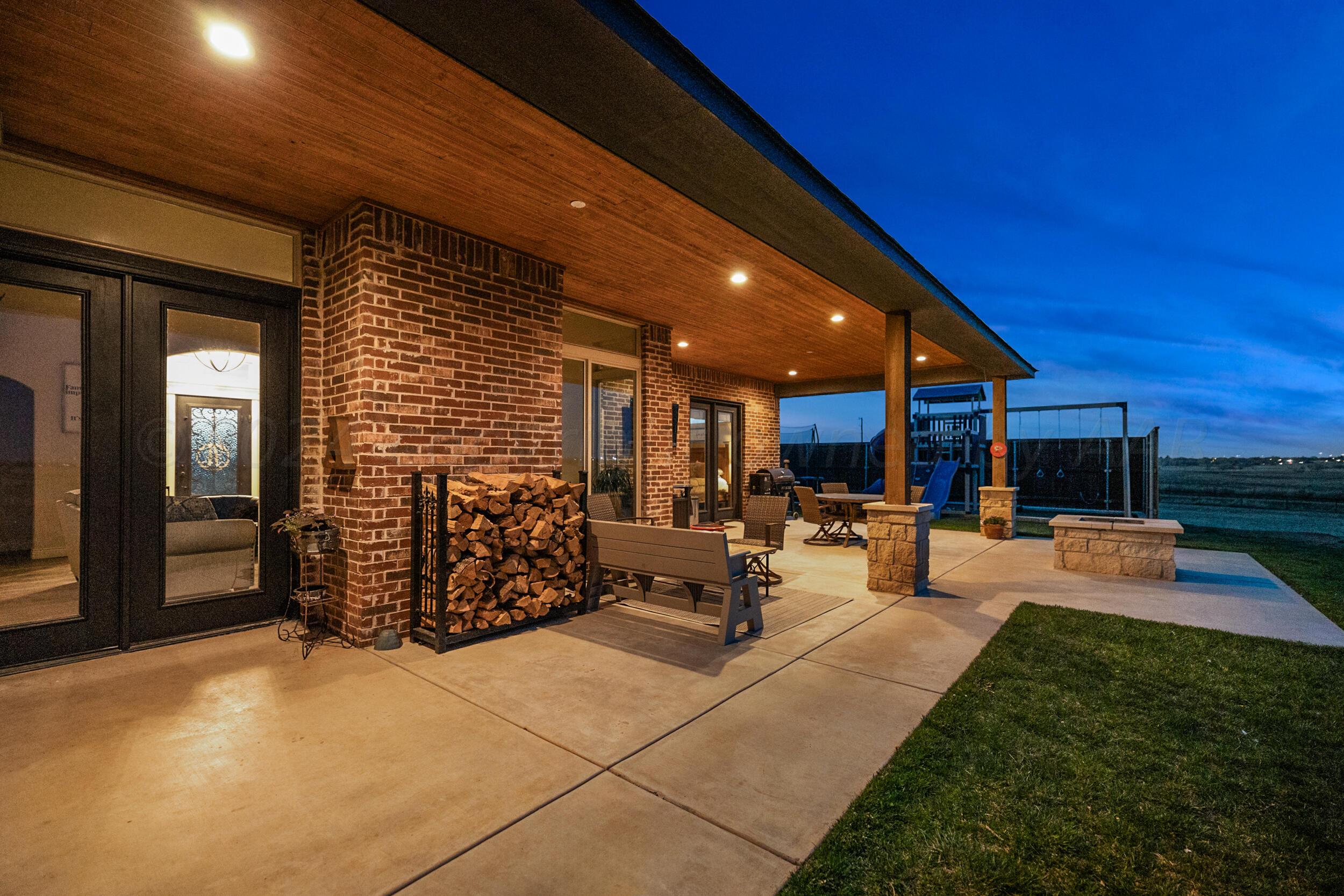 25301 Autumn Ridge Drive Canyon, TX 79015 - Photo 49 of 56 Back Patio at night
