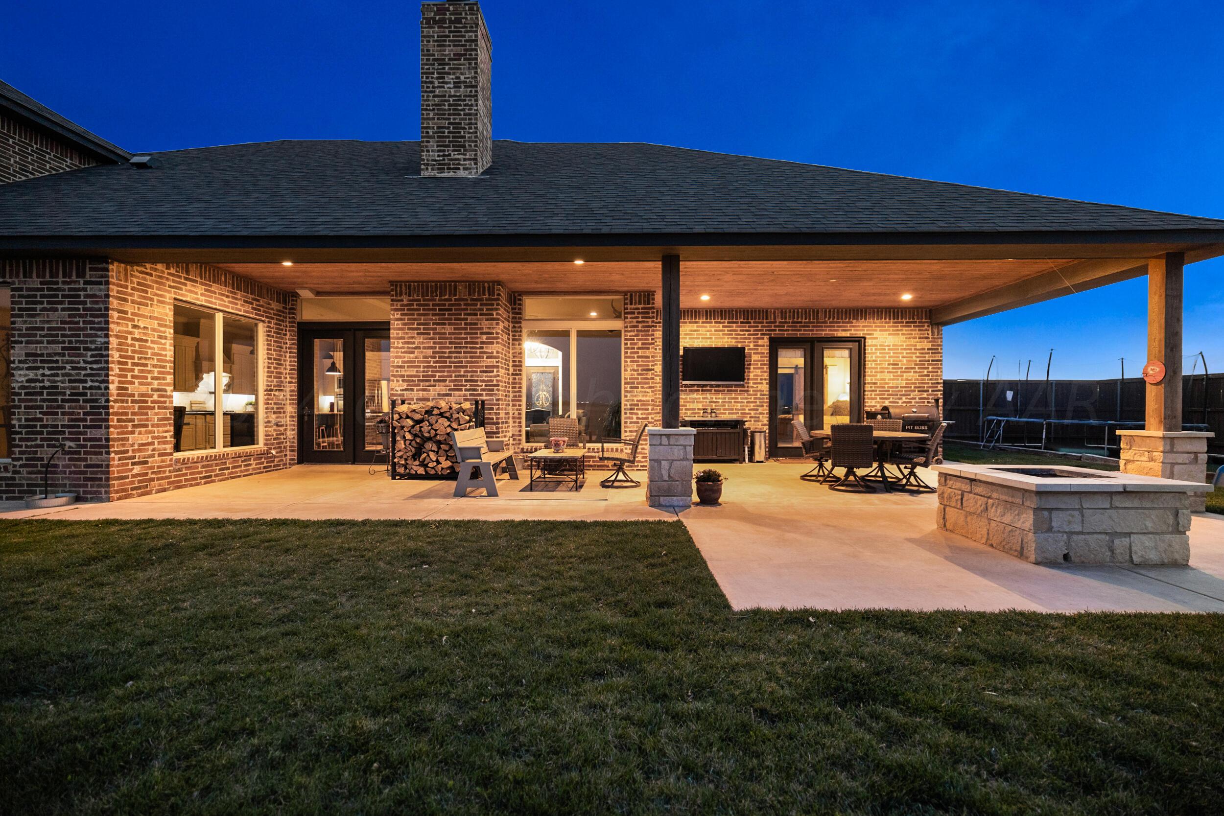25301 Autumn Ridge Drive Canyon, TX 79015 - Photo 50 of 56 Back Patio at night