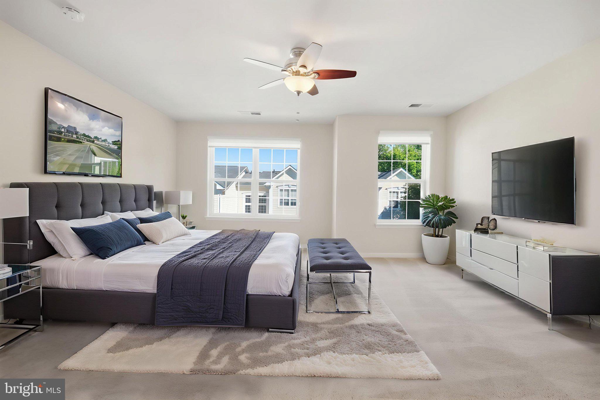 2212 Highfly Terrace, Unit 2212 Silver Spring, MD 20902 - Photo 19 of 41 Oversized primary bedroom - virtual staging