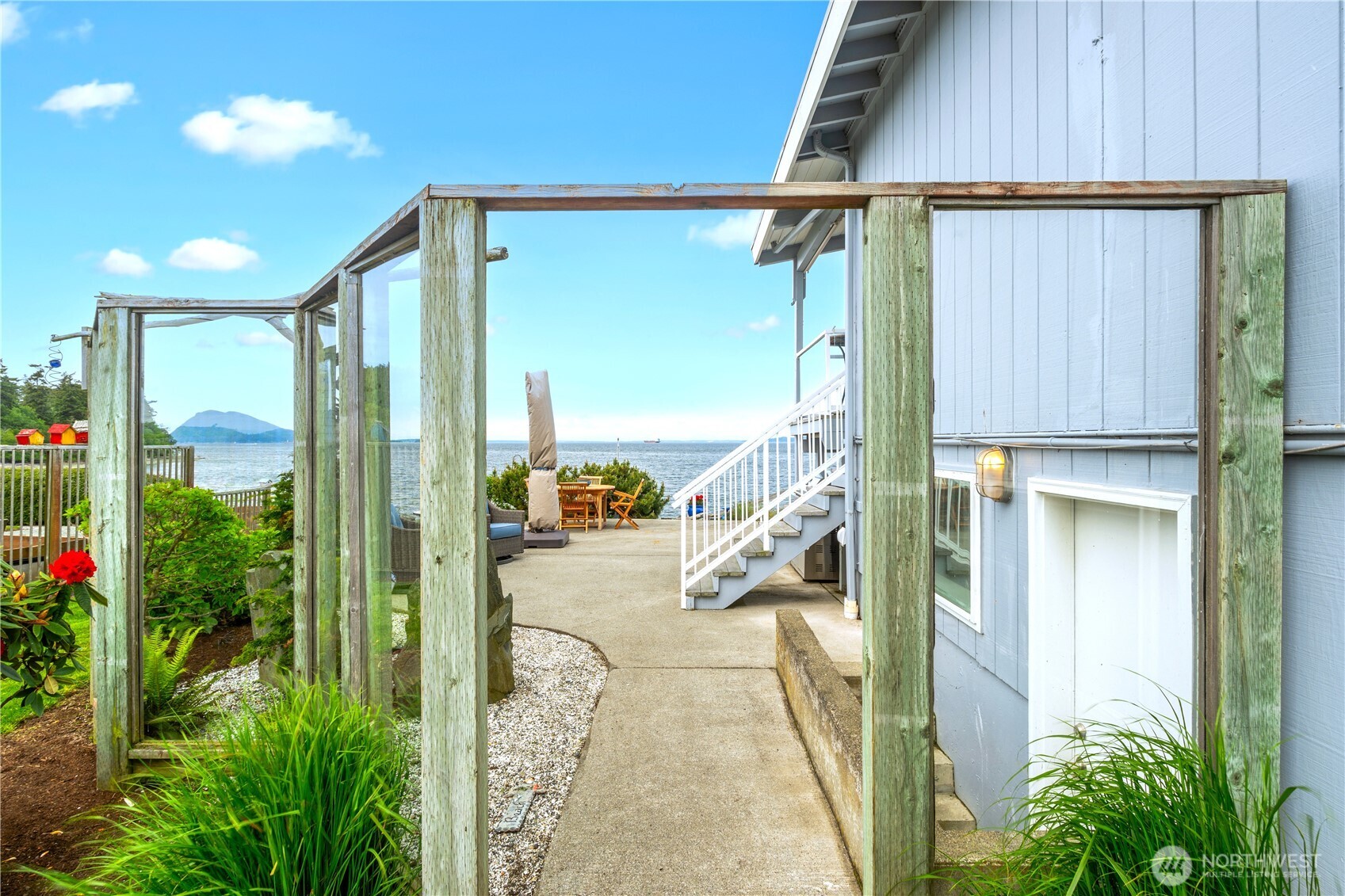 9609 Samish Island Road Bow, WA 98232 - Photo 21 of 33 a balcony view with a outdoor space