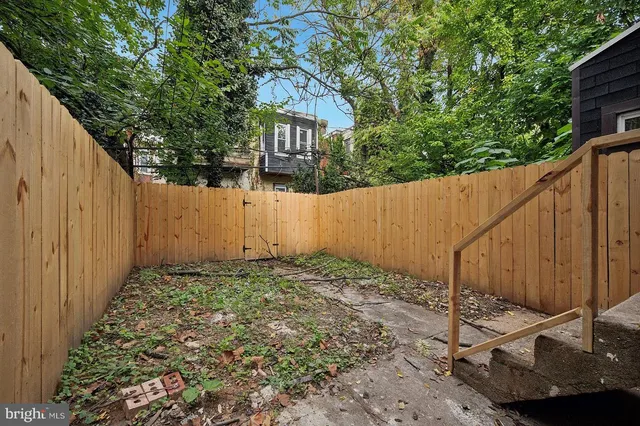 a backyard of a house