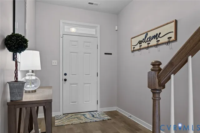 a view of a hallway with elevator