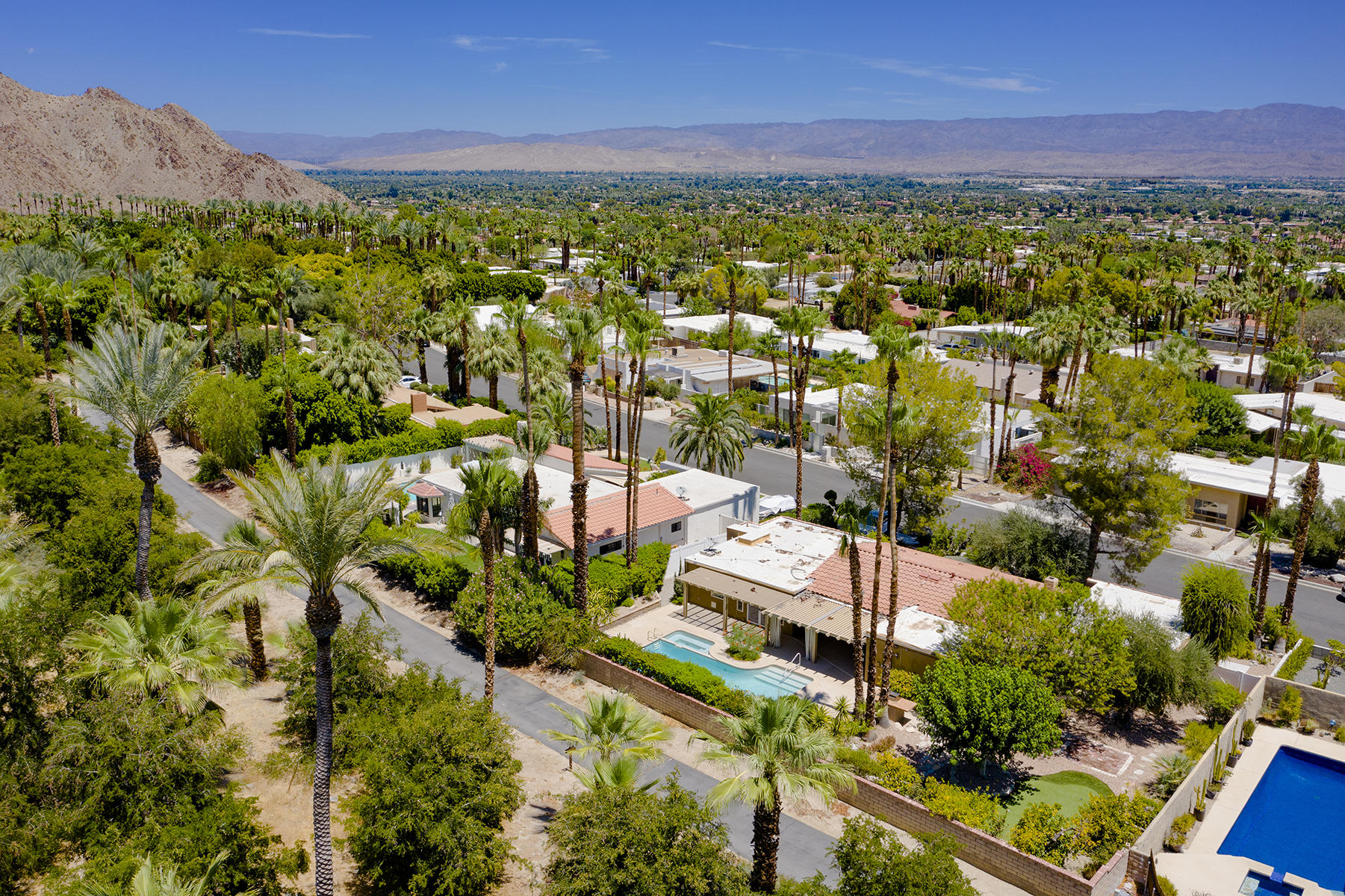 71401 Gardess Road Rancho Mirage, CA 92270 - Photo 3 of 37 007 DRONE BACK TO VALLEY MLS